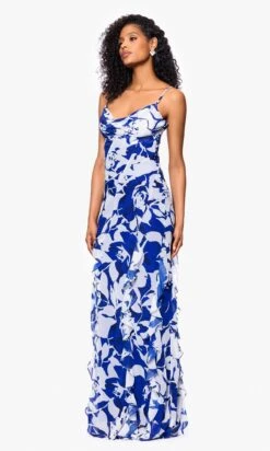 Betsy And Adam Long Formal Dress A26915 -SIMPLY DRESS SALE A26915 WhiteRoyal 0022