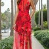 Betsy And Adam Long Formal Dress A26962 -SIMPLY DRESS SALE A26962 RedMulti 0015 b67977c4 3e23 46f9 9a8a 64597df684e2