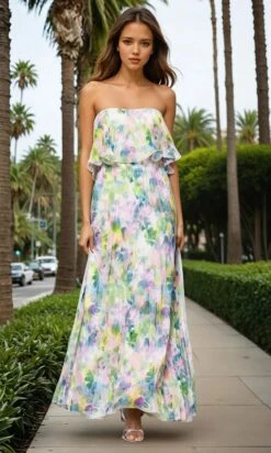 Betsy And Adam Long Formal Dress A27018