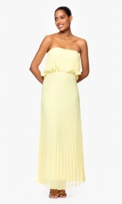 Betsy And Adam Long Formal Dress A27098 -SIMPLY DRESS SALE A27098 LEMON 2044