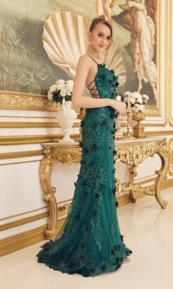3D Floral Emerald Green Long Formal Gown C1098 8 3D Floral Emerald Green Long Formal Gown C1098 -SIMPLY DRESS SALE C1098 EMERALD 3