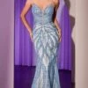 Ladivine Long Formal Dress CC0688 -SIMPLY DRESS SALE CC0688 BLUE FRONT long prom dresses