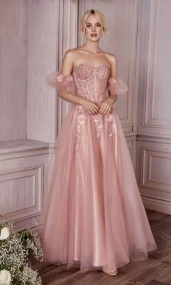 Long Formal Dress CD0191 By Ladivine -SIMPLY DRESS SALE CD0191 rosegold