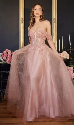 Long Formal Dress CD0198 By Ladivine -SIMPLY DRESS SALE CD0198 blush