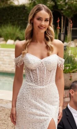 Long Formal Dress CD0203W By Ladivine -SIMPLY DRESS SALE CD0203W 3