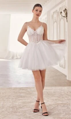 Ladivine Short Party Dress Cd0236 -SIMPLY DRESS SALE CD0236 offwhite dd89e4e0 9a1c 4387 9bcd ad2652fc3f5d