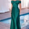 Ladivine Long Formal Dress CD325 -SIMPLY DRESS SALE CD325 EMERALD