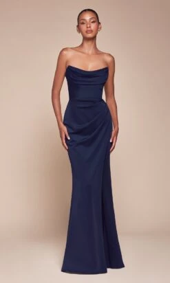 Ladivine Long Formal Dress CD355 -SIMPLY DRESS SALE CD355 NAVY