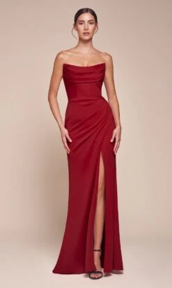 Ladivine Long Formal Dress CD355 -SIMPLY DRESS SALE CD355 RED