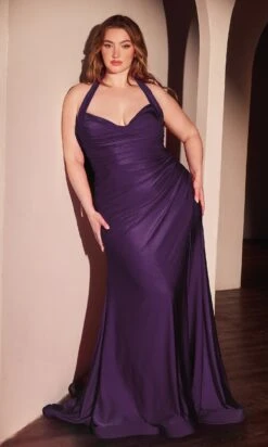 Ladivine Long Formal Dress CD796C 22 Ladivine Long Formal Dress CD796C -SIMPLY DRESS SALE CD796C EGGPLANT FRONT long prom dresses