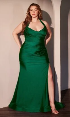 Ladivine Long Formal Dress CD796C 23 Ladivine Long Formal Dress CD796C -SIMPLY DRESS SALE CD796C EMERALD FRONT long prom dresses
