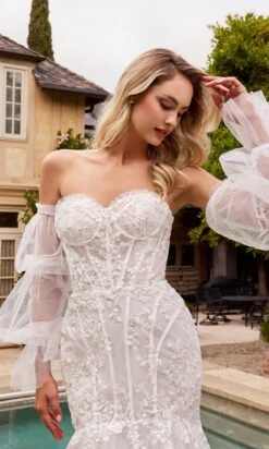 Long Formal Dress CD858W By Ladivine -SIMPLY DRESS SALE CD858W 1