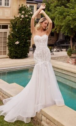 Long Formal Dress CD858W By Ladivine -SIMPLY DRESS SALE CD858W 3