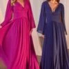 Ladivine Long Formal Dress CH028 1 Ladivine Long Formal Dress CH028 -SIMPLY DRESS SALE CH028 ROYAL ORCHID 1