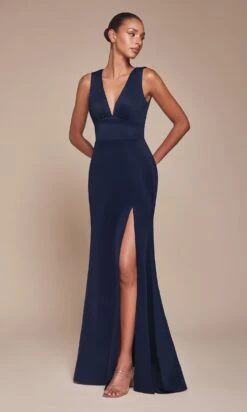Ladivine Long Formal Dress CH395 -SIMPLY DRESS SALE CH395 NAVY