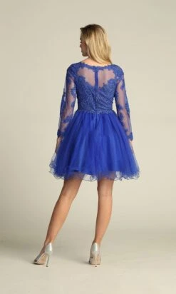 Chicas Short Party Dress Dm4003 -SIMPLY DRESS SALE DM4003ROYAL 11