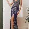 Long Formal Dress J837 By Ladivine 2 Long Formal Dress J837 By Ladivine -SIMPLY DRESS SALE J837 navy copy
