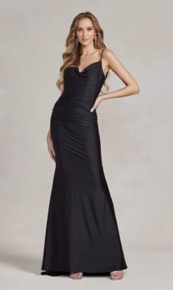 Affordable Simple Long Formal Dress K490 13 Affordable Simple Long Formal Dress K490 -SIMPLY DRESS SALE K490 BLACK 1