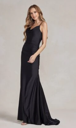 Affordable Simple Long Formal Dress K490 10 Affordable Simple Long Formal Dress K490 -SIMPLY DRESS SALE K490 BLACK 2