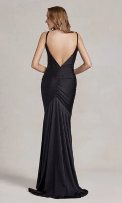 Affordable Simple Long Formal Dress K490 11 Affordable Simple Long Formal Dress K490 -SIMPLY DRESS SALE K490 BLACK 3