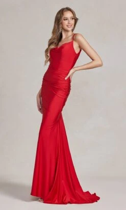 Affordable Simple Long Formal Dress K490 12 Affordable Simple Long Formal Dress K490 -SIMPLY DRESS SALE K490 RED 2