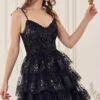 Ladivine Short Party Dress Kv1090 -SIMPLY DRESS SALE KV1090 black