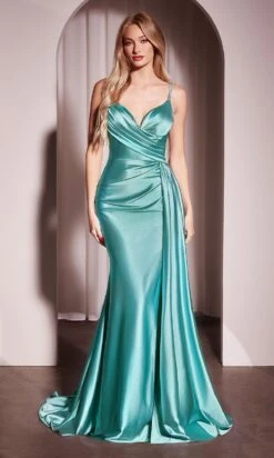 Ladivine Long Formal Dress KV1119 -SIMPLY DRESS SALE KV1119 sea mist FRONT