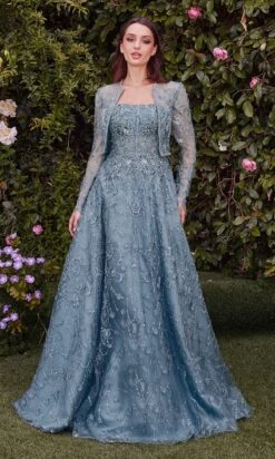 Andrea And Leo Long Formal Dress MA104 -SIMPLY DRESS SALE MA104 DUSTYBLUE long prom dresses