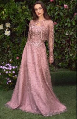 Andrea And Leo Long Formal Dress MA104 -SIMPLY DRESS SALE MA104rose