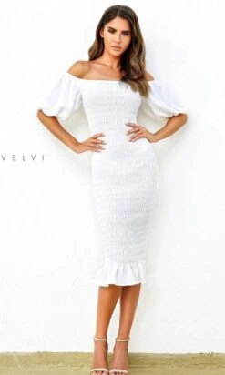 Skyla By Velvi Midi Wedding Guest Dress -SIMPLY DRESS SALE Skyla 10