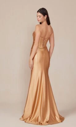 Nox Anabel Long Formal Dress T1500 -SIMPLY DRESS SALE T1500 GOLD 52