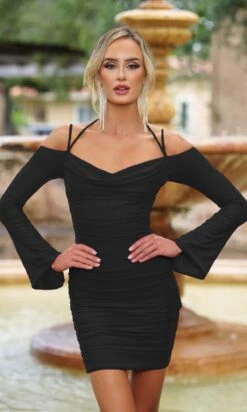 Zoe By Velvi Ruched Tight Party Dress -SIMPLY DRESS SALE Zoe 5