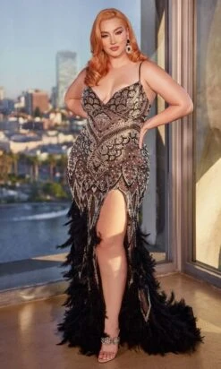 Long Plus-Size Formal Dress A1229C By Andrea And Leo