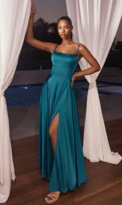 Formal Long Dress B8402 By Ladivine -SIMPLY DRESS SALE b8402 frenchnavy