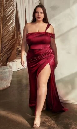 Formal Long Dress CD327C By Ladivine -SIMPLY DRESS SALE cd327c burgundy