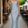 Ladivine Long Formal Dress CD796 -SIMPLY DRESS SALE cd796 dusty blue