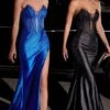 Long Formal Dress CDS419 By Ladivine -SIMPLY DRESS SALE cds419 royal black 3