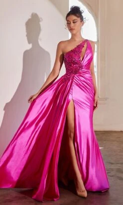 Long Formal Dress CDS454 By Ladivine -SIMPLY DRESS SALE cds454 fuchsia