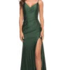 La Femme Tight Long Formal Prom Dress With Train -SIMPLY DRESS SALE dark emera dress LF 22 30095 a