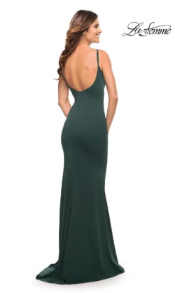 La Femme Long Simple Prom Dress With Scoop Back 15 La Femme Long Simple Prom Dress With Scoop Back -SIMPLY DRESS SALE emerald dress LF 22 30541 b