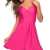 La Femme Backless Hot Pink Short Party Dress -SIMPLY DRESS SALE hot pink dress LF 21 30348 a