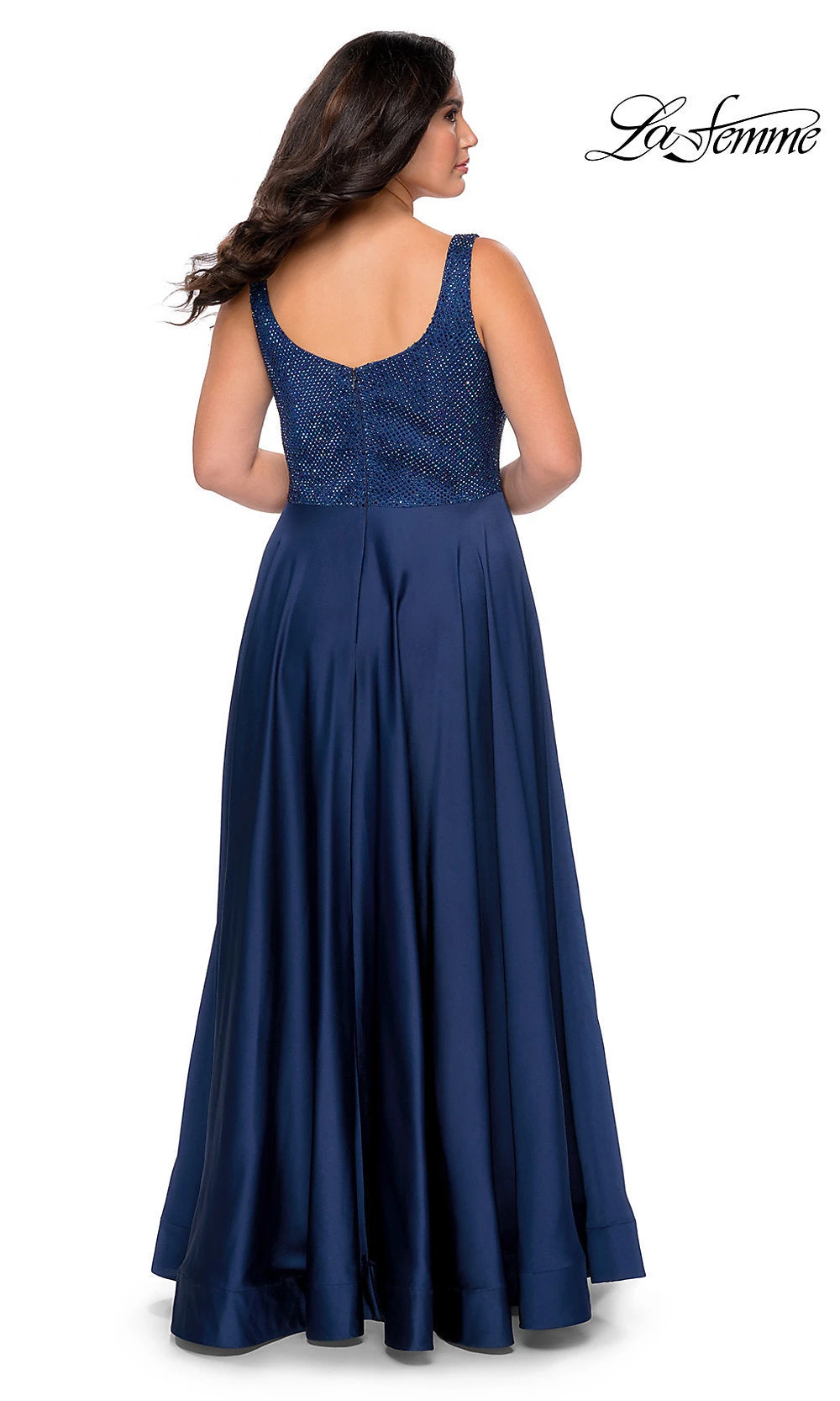 Long La Femme Plus-Size Prom Dress With Pockets 4 Long La Femme Plus-Size Prom Dress With Pockets - Image 2
