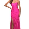La Femme Strapless Sweetheart Long Prom Dress 1 La Femme Strapless Sweetheart Long Prom Dress -SIMPLY DRESS SALE neon pink dress LF 22 30600 a