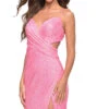 La Femme Neon Pink Short Sequin Homecoming Dress 1 La Femme Neon Pink Short Sequin Homecoming Dress -SIMPLY DRESS SALE neon pink dress LF 22 30987 a