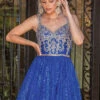 Corset-Bodice Glitter Embellished Short Hoco Dress -SIMPLY DRESS SALE royal blue dress DQ 21 3222 a