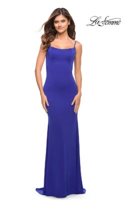 La Femme Long Simple Prom Dress With Scoop Back 16 La Femme Long Simple Prom Dress With Scoop Back -SIMPLY DRESS SALE royal blue dress LF 22 30541 a
