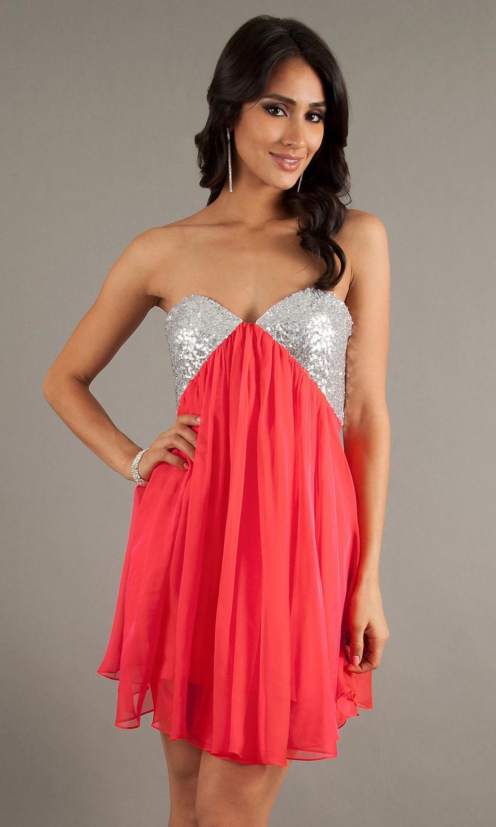 La Femme Short Strapless Prom Dress 17649 7 La Femme Short Strapless Prom Dress 17649 - Image 5